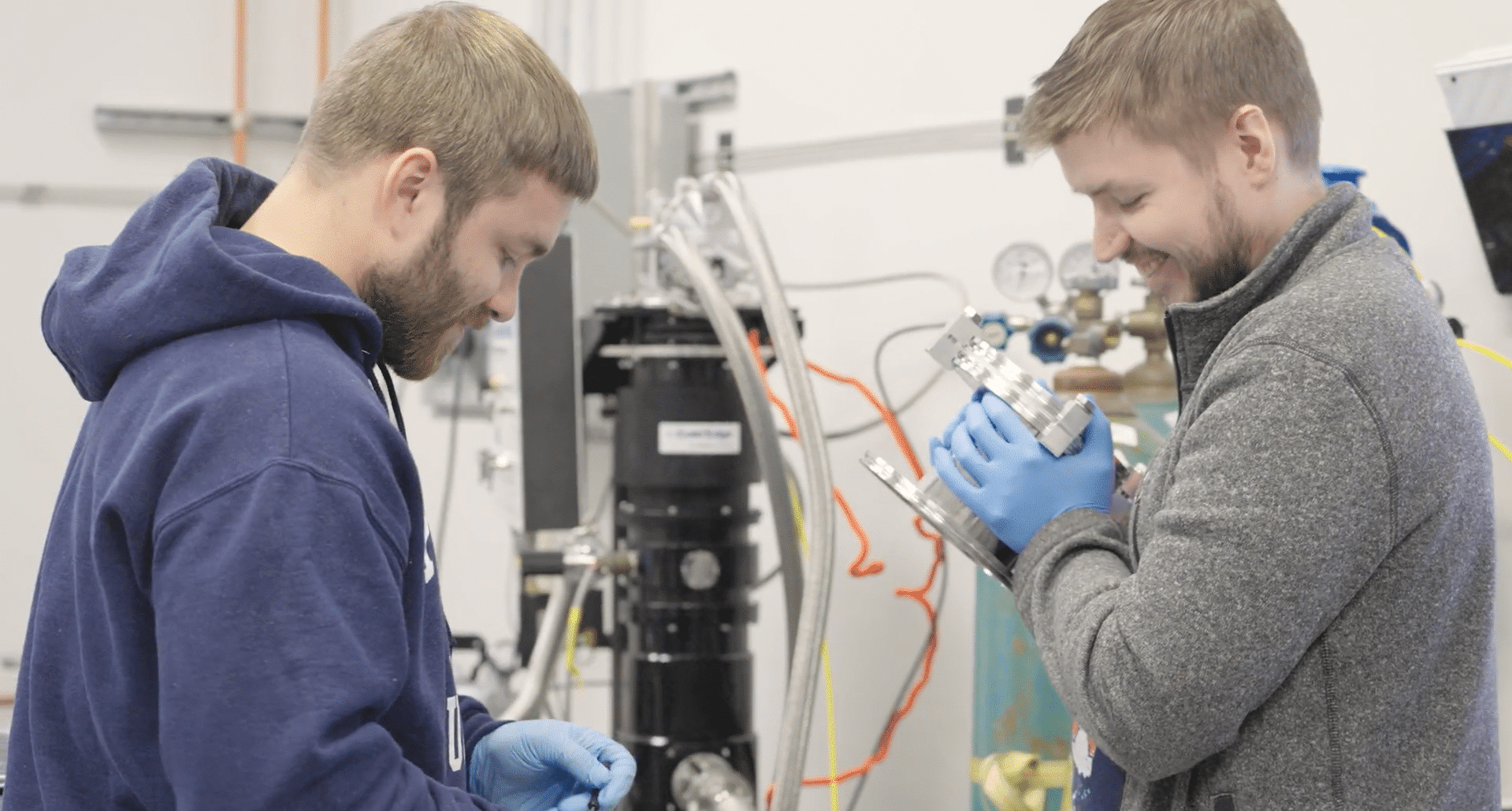 Cold Edge Technologies, Allentown, PA. 2 guys by the machine working