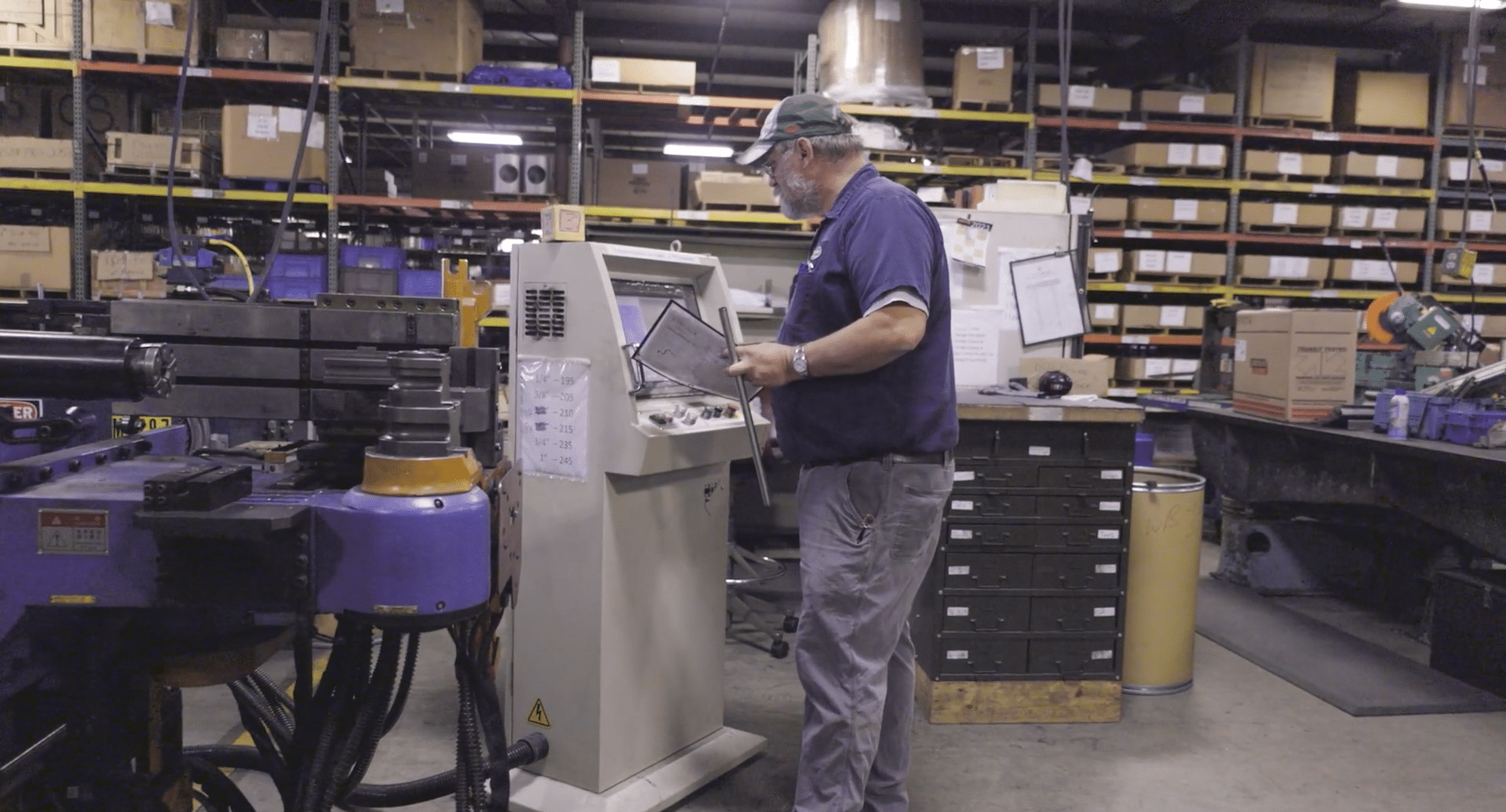 A manufacturing employee on the shop floor