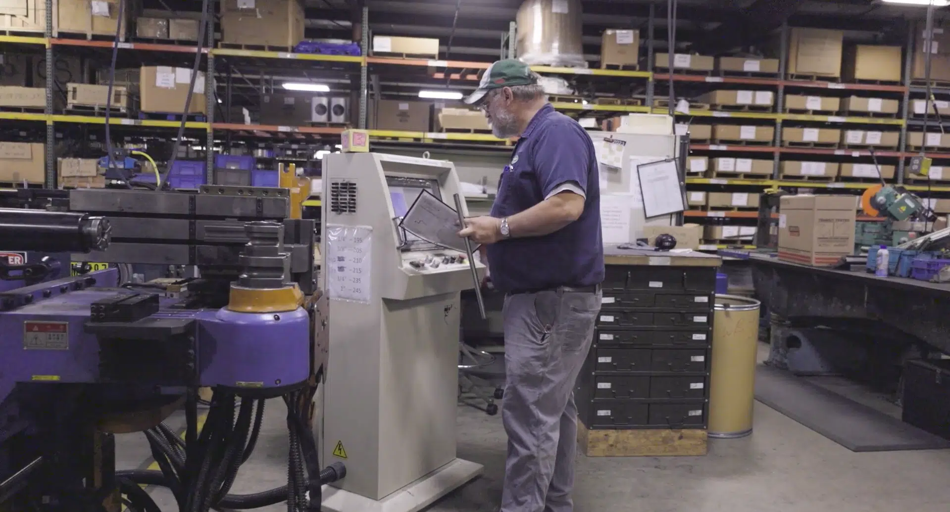 A manufacturing employee on the shop floor